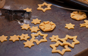 Process of making Handmade Christmas Cookies