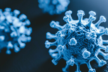 3D rendered image of a virus
