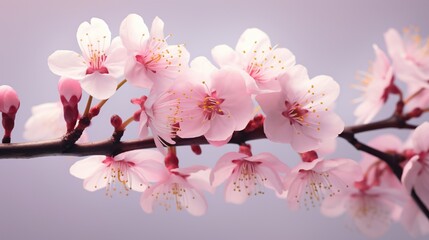 A delicate pink cherry blossom captured in exquisite detail.