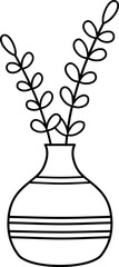 flower vase outline