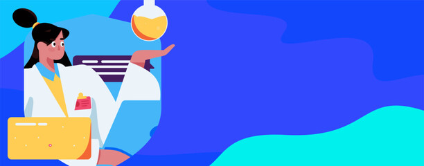 Medical characters fighting the epidemic flat vector concept operation hand drawn illustration
