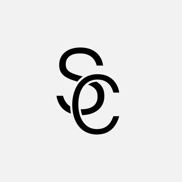 SC logo letter design on luxury background. CS logo monogram initials letter concept. SC icon logo design. CS elegant and Professional letter icon design on background. C S SC CS