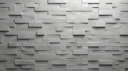 A seamless pattern of gray bricks creating a modern and industrial backdrop, adding a touch of sophistication to the architectural design.
