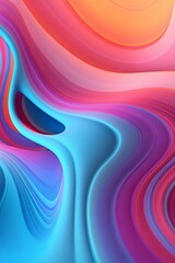 Vibrant abstract swirl design background in the style 3d  fluid and dynamic art. Fantasy backdrop for mobile, 