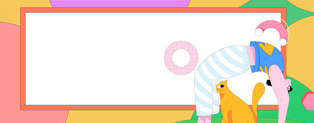 Practicing yoga, physical and mental health, flat vector character concept, operation hand drawn illustration
