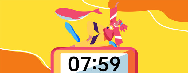 Practicing yoga, physical and mental health, flat vector character concept, operation hand drawn illustration
