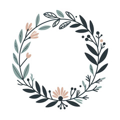 Illustration of laurel wreath with transparent background