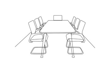 Company meeting room. Minimalist office concept.