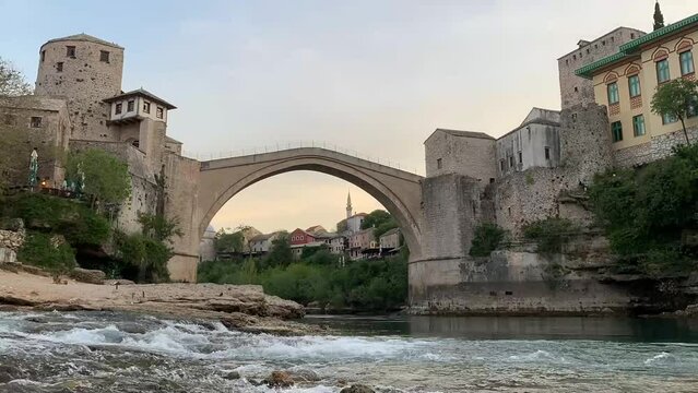 Mostar, Bosnia and Herzegovina the Old Bridge in Mostar