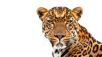 Obraz premium Leopard isolated on white background 