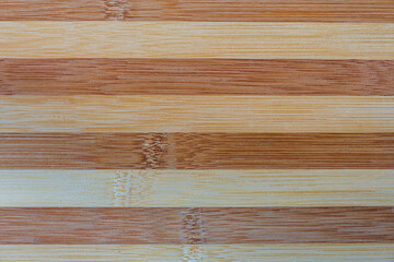 Naklejka premium breautiful brown wooden strip background of wallpaper and design concept, old wood desk with yellow and brown strips