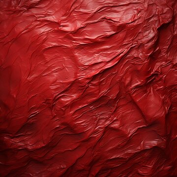A close-up of red textured background, capturing the richness and depth of the color in high definition.