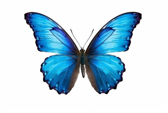 beautiful butterfly isolated on white background. generative ai