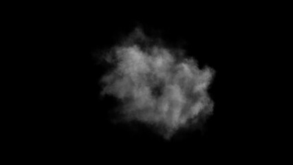 Fototapeta na wymiar Smoke, steam explosion or puff