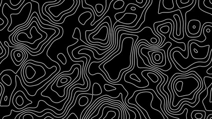 Fractal lines background. Topographic map like abstract backdrop