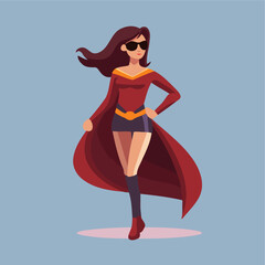 superwoman flat illustration