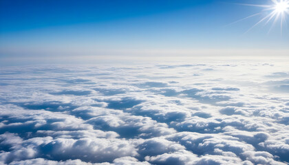 Naklejka premium clouds till horizon