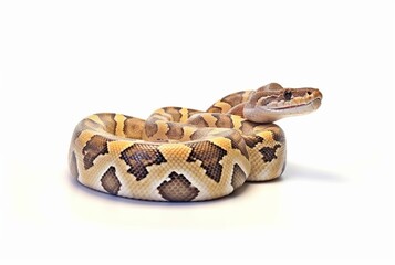 Obraz premium python isolated on white background. generative ai