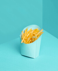 french fries in a box
