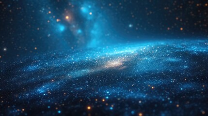 Obraz premium Glimmering Starbursts Illuminate the Night Sky. An Awe-Inspiring Celestial Spectacle 