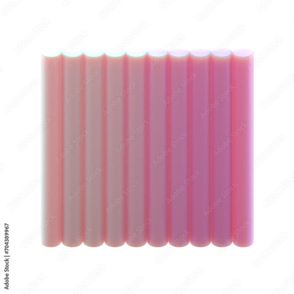 Poster 3d gradient geometric abstract pattern rectangle shape for your design on an isolated background. 3d
