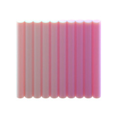 Fototapeta premium 3d gradient geometric abstract pattern rectangle shape for your design on an isolated background. 3d rendering icon.