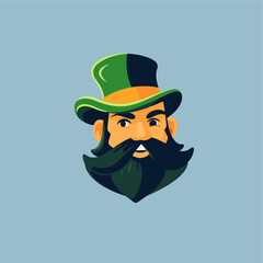 Leprechaun Flat Illustration