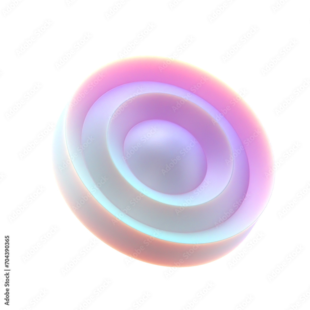 Poster 3d gradient geometric abstract shape patterned circle for your design on an isolated background. 3d 
