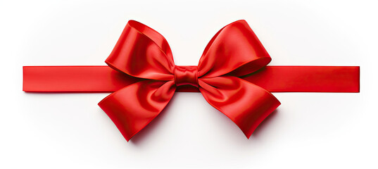 Red Ribbon With Bow, Classic and Elegant Gift Decoration