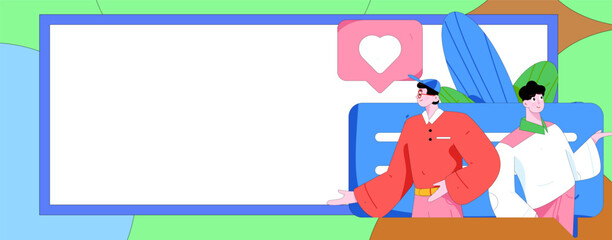 Communicate with consultants flat vector character concept operation hand drawn illustration
