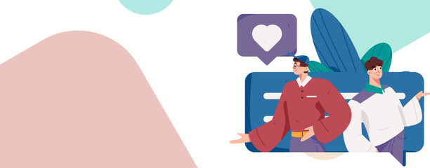 Communicate with consultants flat vector character concept operation hand drawn illustration
