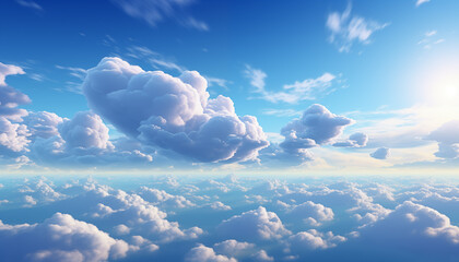 beautiful sky in the clouds. background of beautiful clouds in the sky for design.
