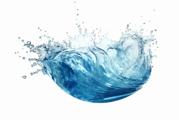 Obraz premium waves water isolated on white background. generative ai