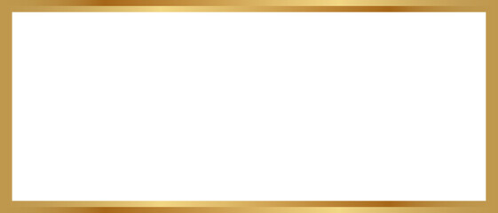 Golden border frame, square element