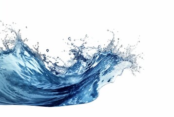 Obraz premium waves water isolated on white background. generative ai