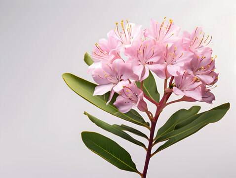 Mountain Laurel flower in studio background, single Mountain Laurel flower, Beautiful flower images