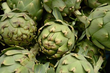 Obraz premium Fresh raw artichoke.