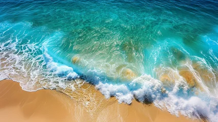 Deurstickers wave on the beach © AA