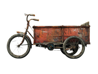 Fototapeta na wymiar Cargo Tricycle Utility