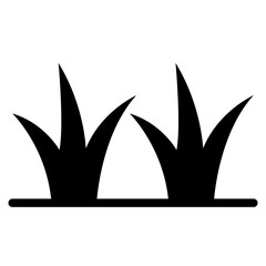grass silhouettes icon