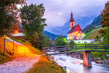 Ramsau, Germany - Fairy tale landscape Berchtesgaden, Bavaria.