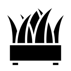 grass silhouettes icon