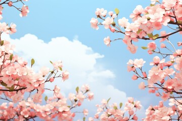 Beautiful Cherry blossom, pink sakura flower