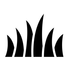 grass silhouettes icon
