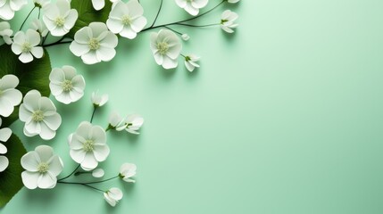 Summer floral background with flowers