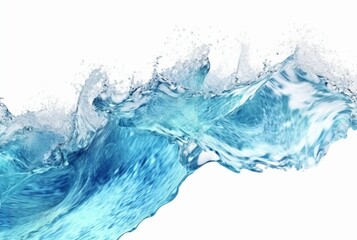 Obraz premium waves water isolated on white background. generative ai