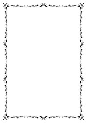 Vintage filigree frame corner and border element. Ornate ornament frame divider vector. Decorative line for page, template, poster, greeting card, wedding invitation, menu, certificate.