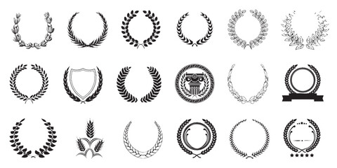 vector laurel leaf graphic pattern is great for creating graphics, ornament as background,