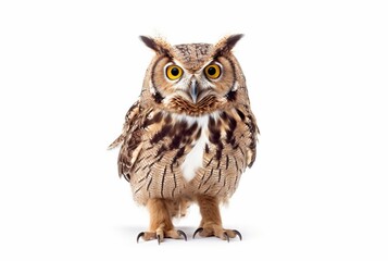 Naklejka premium owl isolated on white background. generative ai