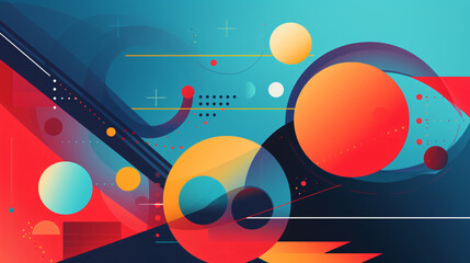 Abstract background design composition with color